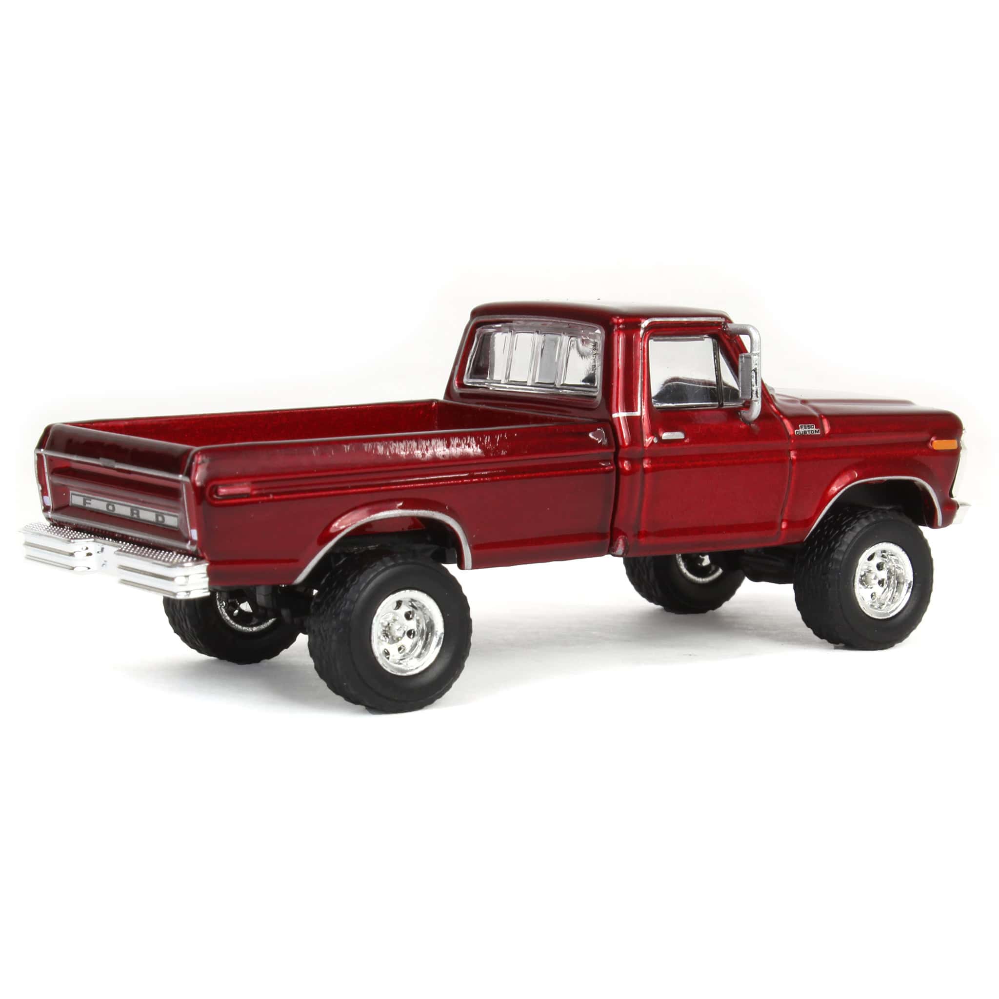 1/64 Lifted 1977 Ford F-250, Red, Midwest Diecast Exclusive