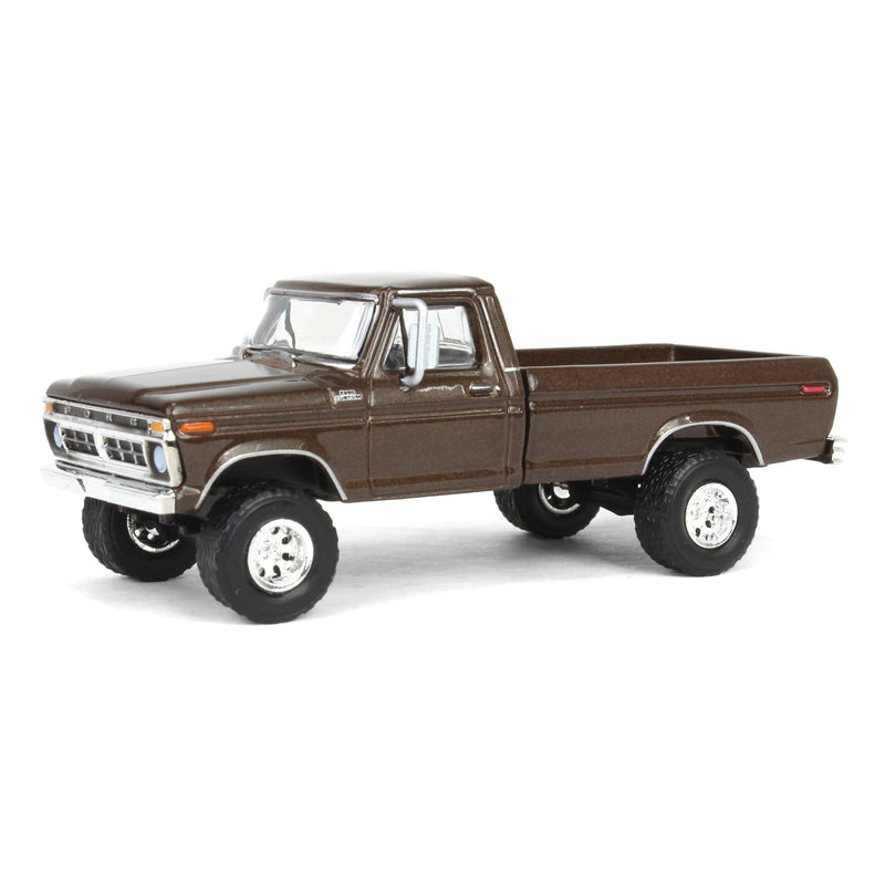 1/64 Lifted 1977 Ford F-250, Rootbeer, Midwest Diecast Exclusive