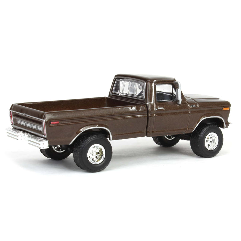 1/64 Lifted 1977 Ford F-250, Rootbeer, Midwest Diecast Exclusive