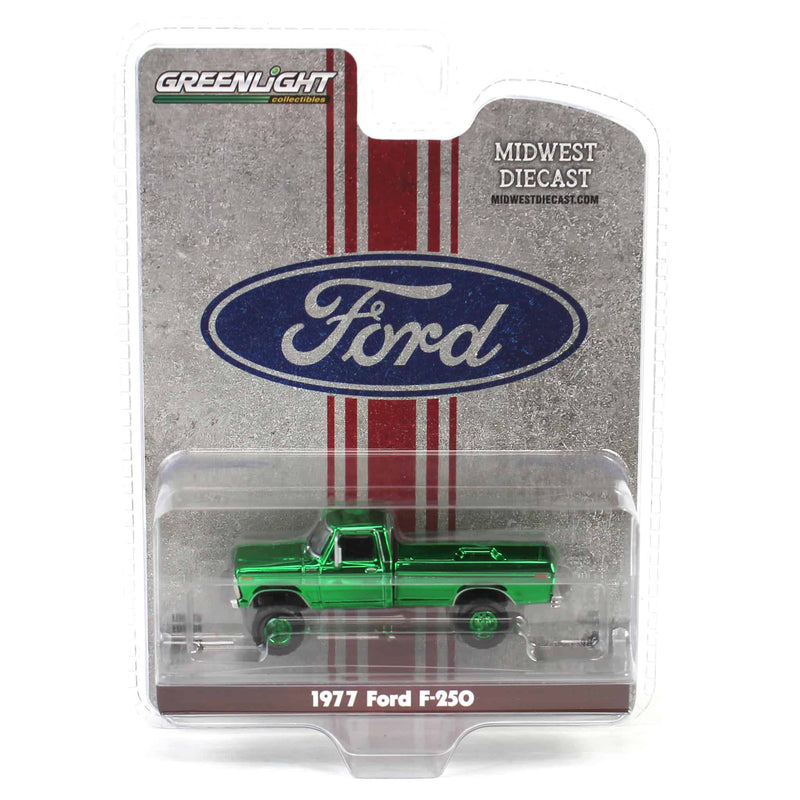 Chase Unit ~ 1/64 Lifted 1977 Ford F-250, Red, Midwest Diecast Exclusive