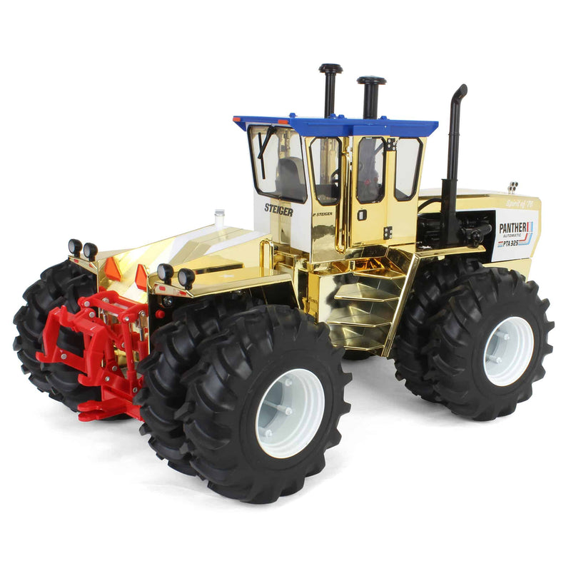 Gold & Silver Chrome Set ~ 1/16 Steiger PTA-325 "Stars N Stripes" 4WD Tractors with Duals, ERTL Prestige