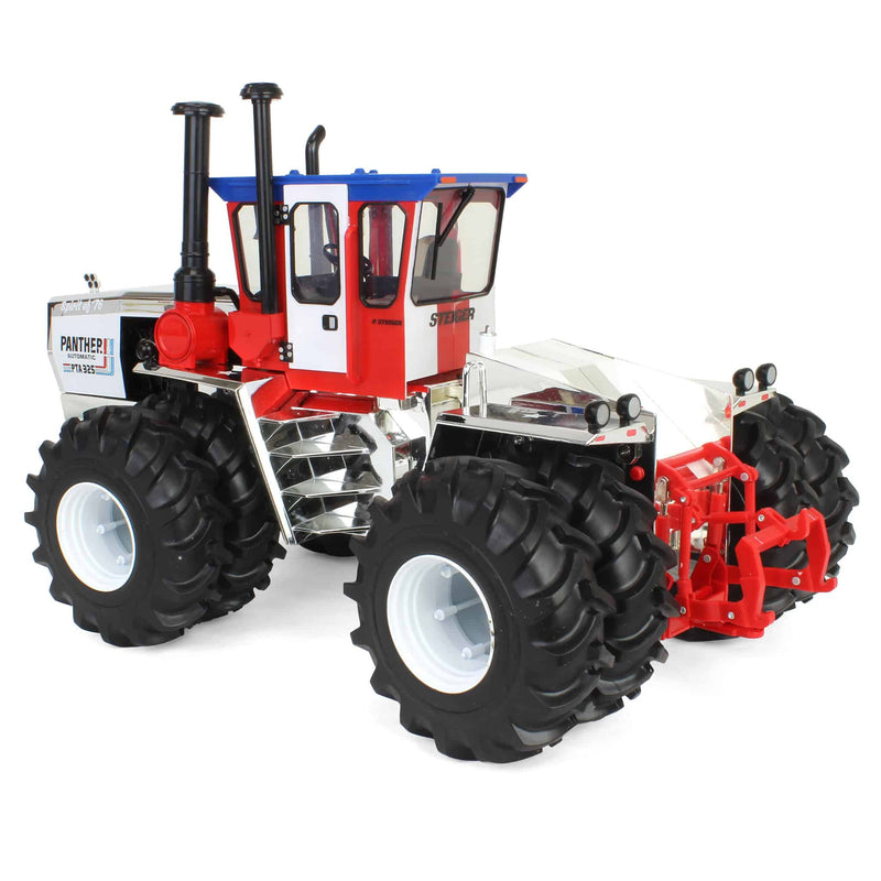 Gold & Silver Chrome Set ~ 1/16 Steiger PTA-325 "Stars N Stripes" 4WD Tractors with Duals, ERTL Prestige
