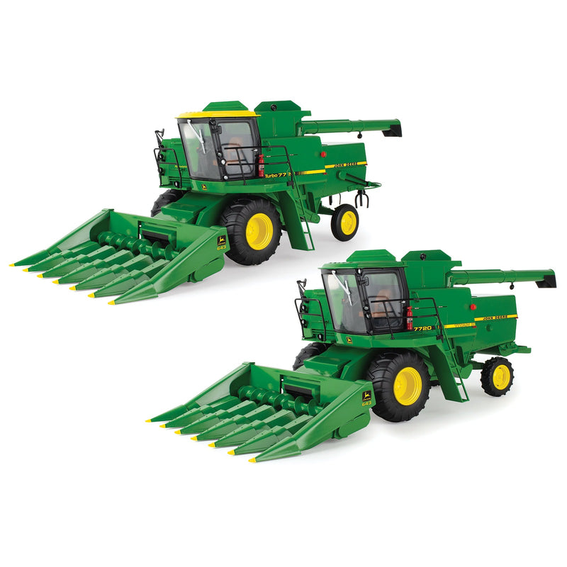 Set of 2 Versions ~ 1/16 John Deere 7720 Turbo & Titan II Combines, ERTL Prestige Select #4