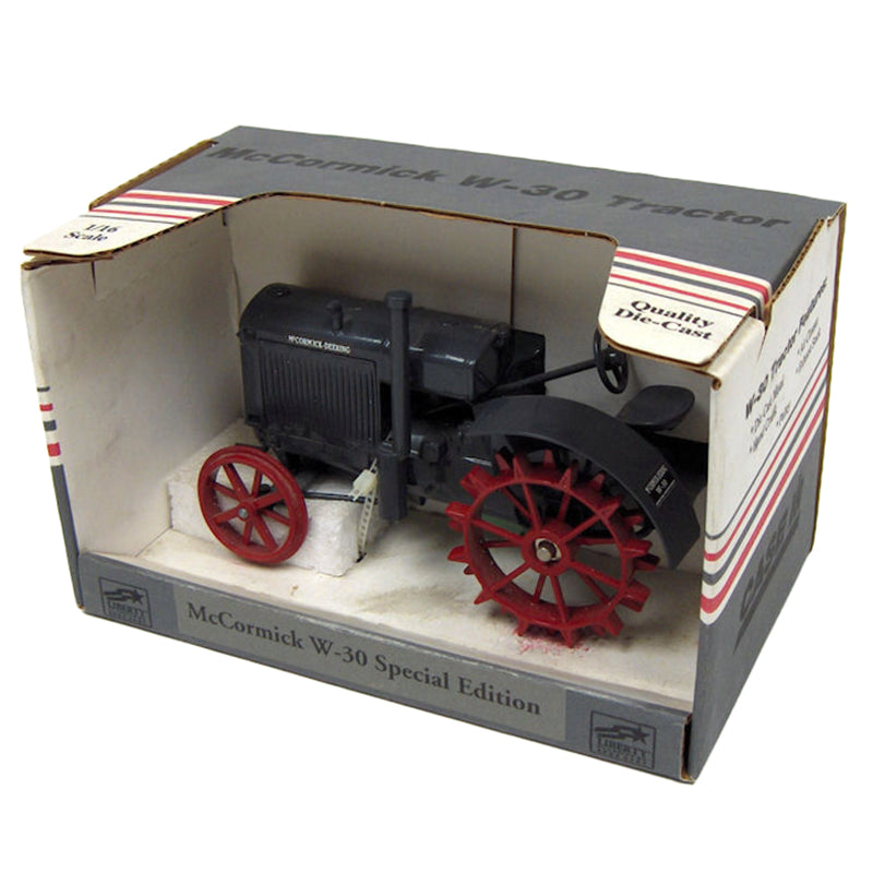 (B&D) 1/16 McCormick Deering W30 Gray Tractor with Steel Wheels - Damaged Item