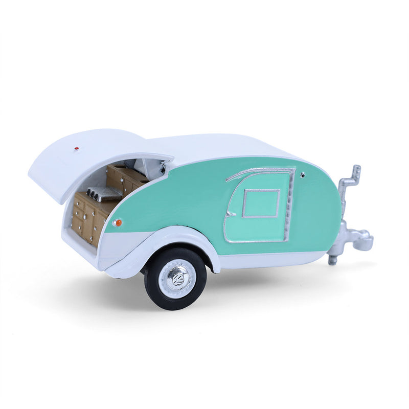 1/64 1971 Volkswagen Type 2 with Surfboards & Teardrop Trailer, Hitch & Tow Series 33