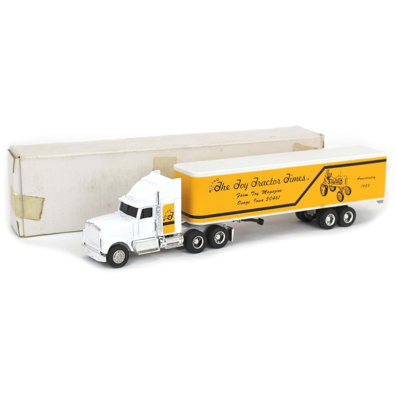 1/64 White & Yellow Toy Tractor Times International Semi, 1988 Anniversary