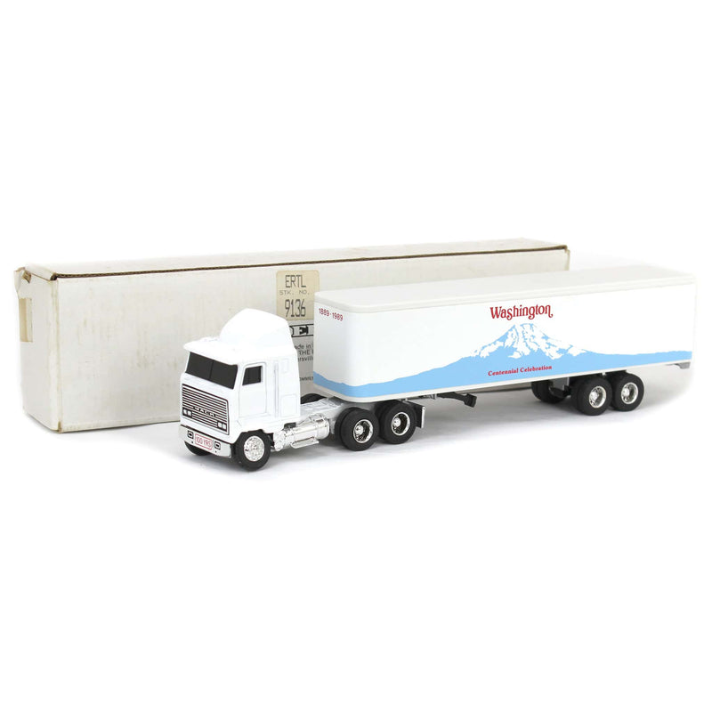 (B&D) 1/64 Washington Centennial 1889-1989 Mack Semi Truck & Box Trailer