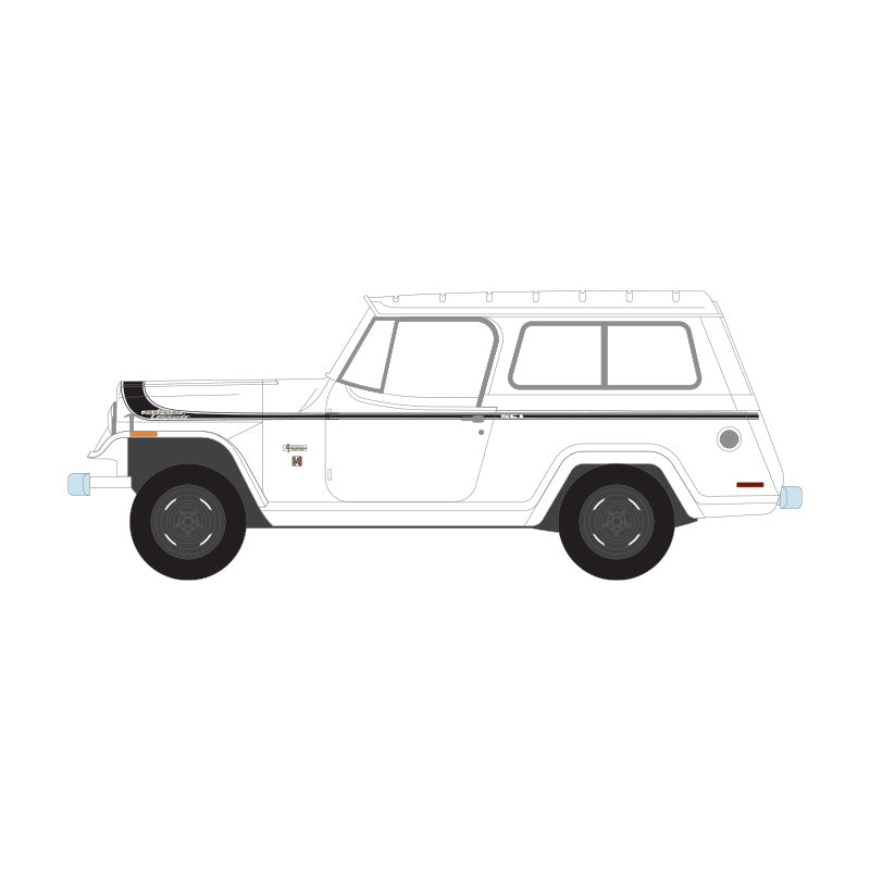 1/64 1971 Jeep Jeepster Commando, White, All-Terrain Series 17