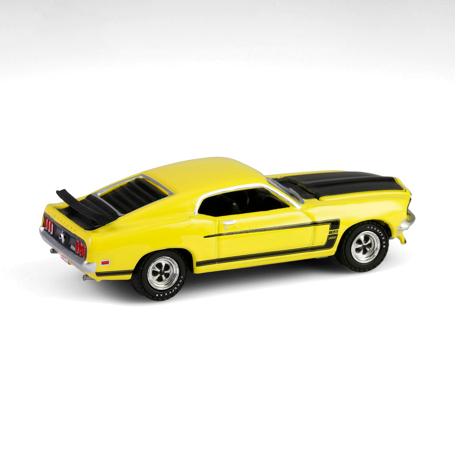 1/64 1969 Ford Mustang Boss 302, Scottsdale 2024, Bright Yellow
