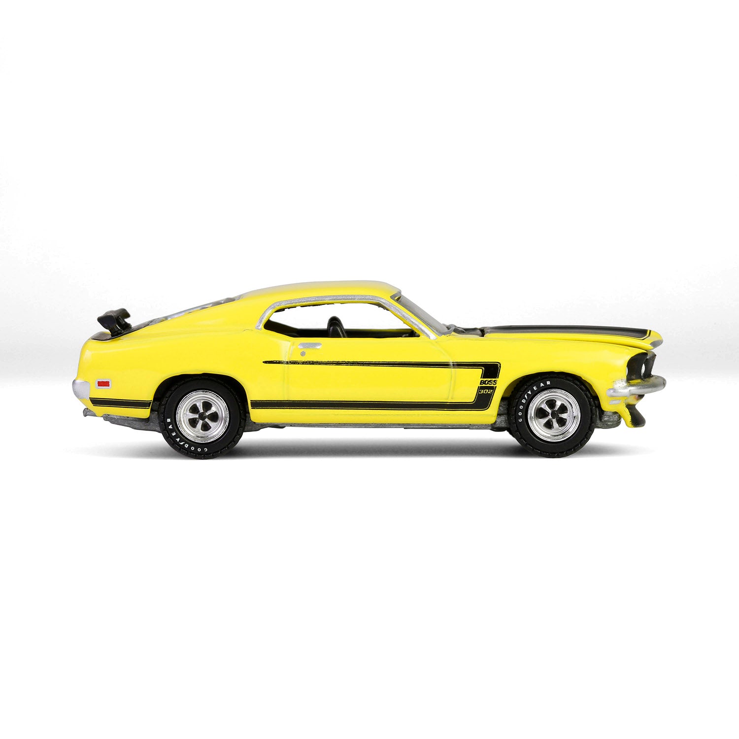 1/64 1969 Ford Mustang Boss 302, Scottsdale 2024, Bright Yellow