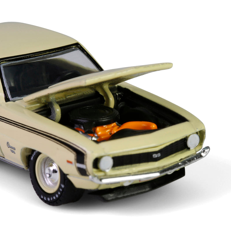 1/64 1969 Chevrolet Camaro SS 396, Scottsdale 2024, Butternut Yellow, Barrett-Jackson Series 15