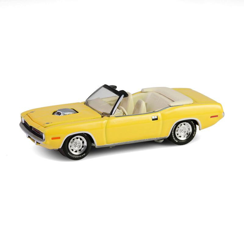 1/64 1970 Plymouth 'Cuda Convertible, Scottsdale 2024, Yellow, Barrett-Jackson Series 15