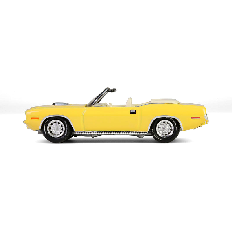 1/64 1970 Plymouth 'Cuda Convertible, Scottsdale 2024, Yellow, Barrett-Jackson Series 15