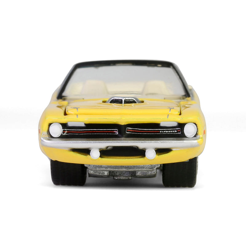 1/64 1970 Plymouth 'Cuda Convertible, Scottsdale 2024, Yellow, Barrett-Jackson Series 15