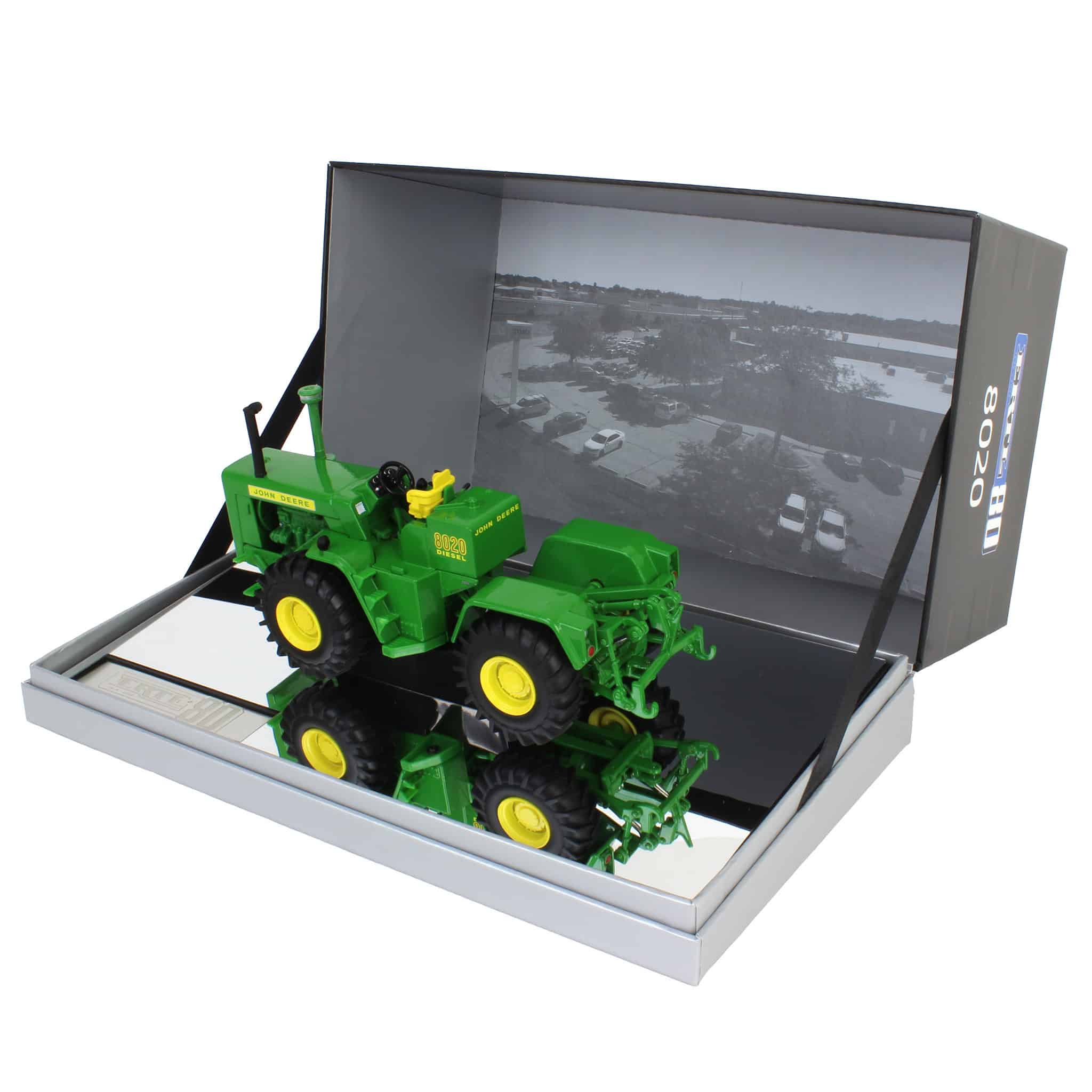 B&D) 1/32 John Deere 8020 Tractor, ERTL 80th Anniversary - Damaged