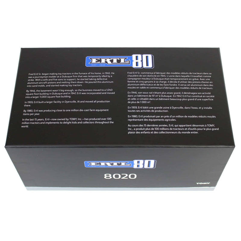 (B&D) 1/32 John Deere 8020 Tractor, ERTL 80th Anniversary - Damaged Box