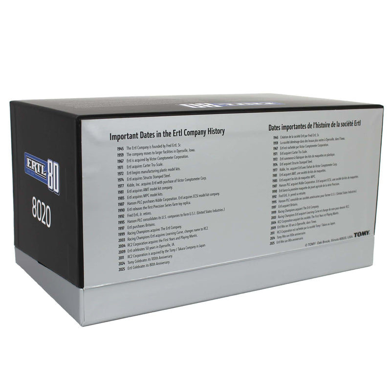 (B&D) 1/32 John Deere 8020 Tractor, ERTL 80th Anniversary - Damaged Box