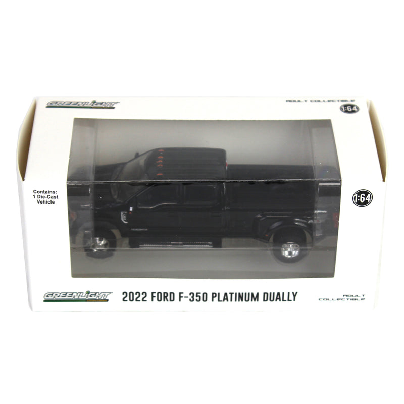 1/64 2022 Ford F-350 Platinum, Metallic Black, Surplus Goodies Exclusive