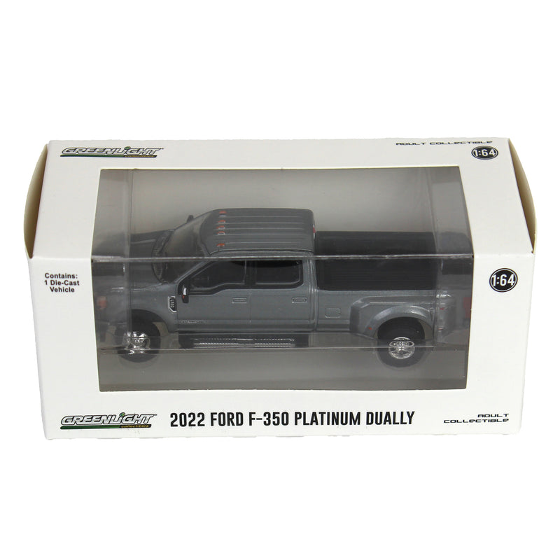 1/64 2022 Ford F-350 Platinum, Metallic Gray, Surplus Goodies Exclusive