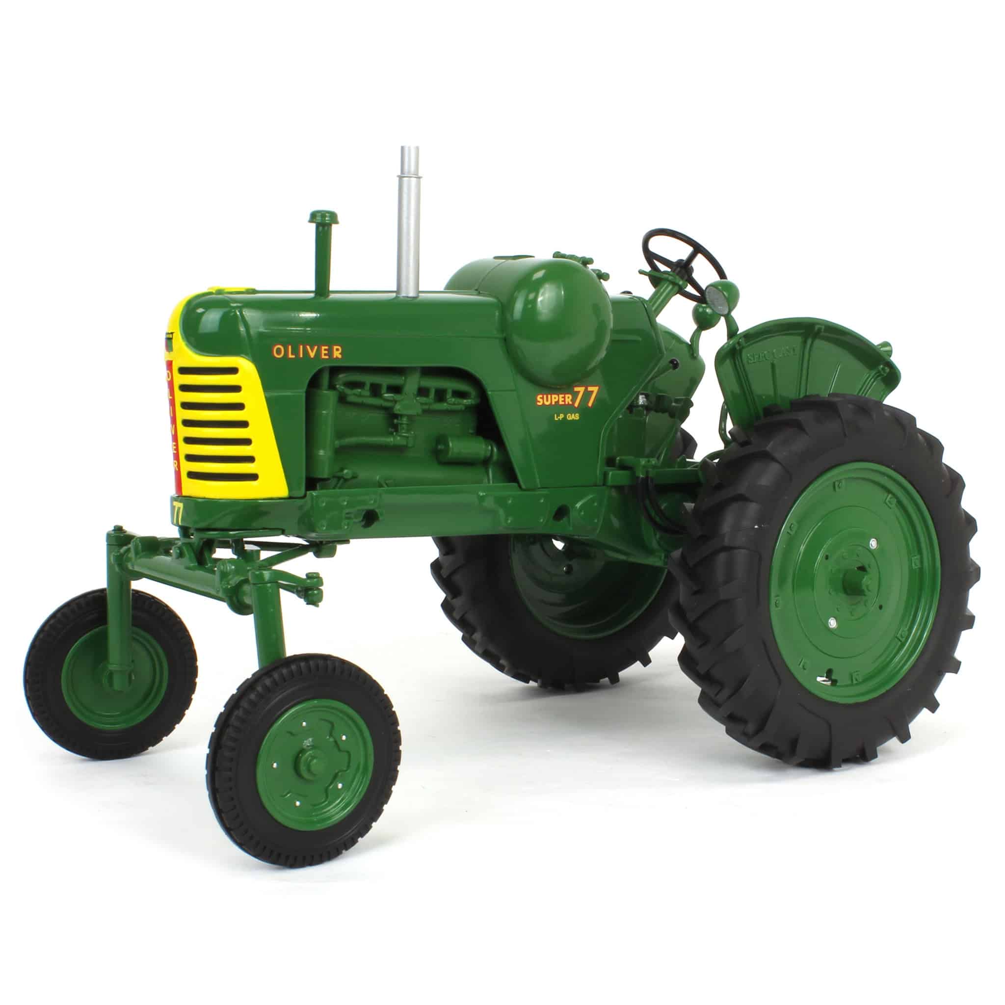 1/16 Oliver Super 77 High Crop LP-Gas Tractor with Green Wheels by