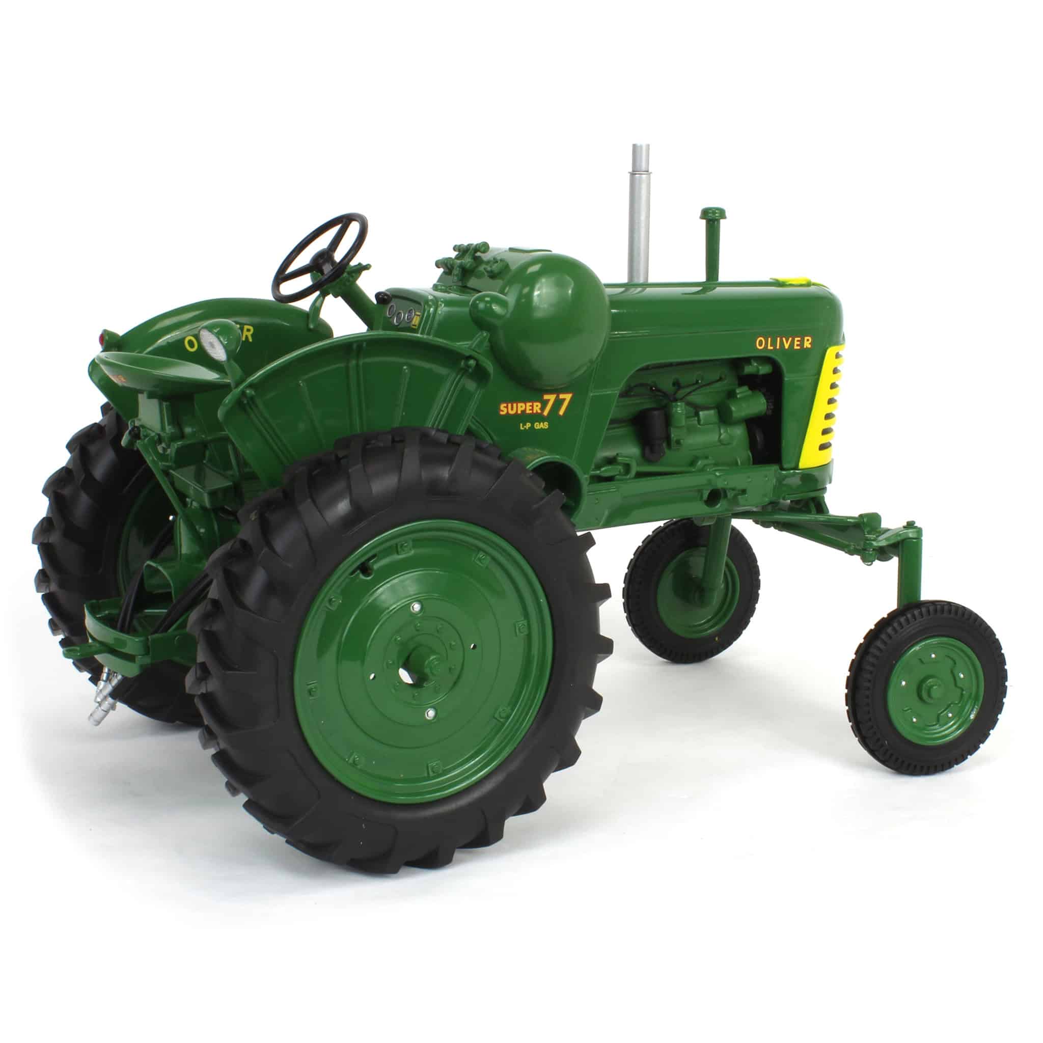 1/16 Oliver Super 77 High Crop LP-Gas Tractor with Green Wheels by
