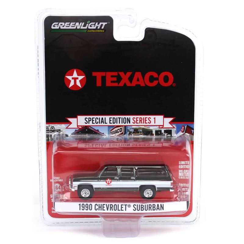 Charcoal Chrome Super Chase ~ 1/64 1990 Chevrolet Suburban, Texaco Special Edition Series 1