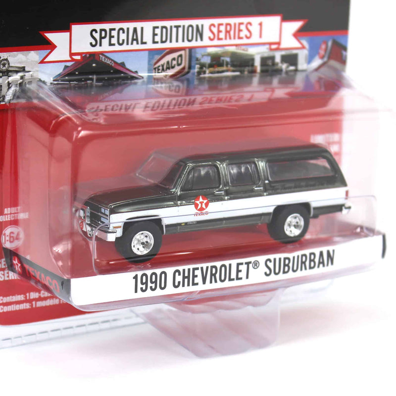 Charcoal Chrome Super Chase ~ 1/64 1990 Chevrolet Suburban, Texaco Special Edition Series 1