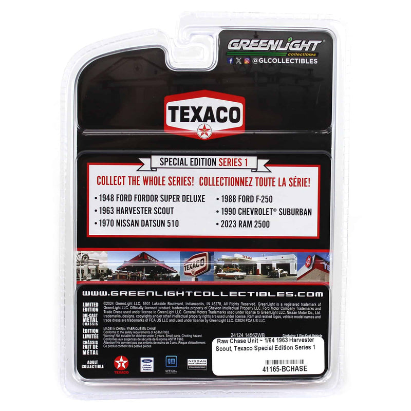 Raw Chase Unit ~ 1/64 1963 Harvester Scout, Texaco Special Edition Series 1