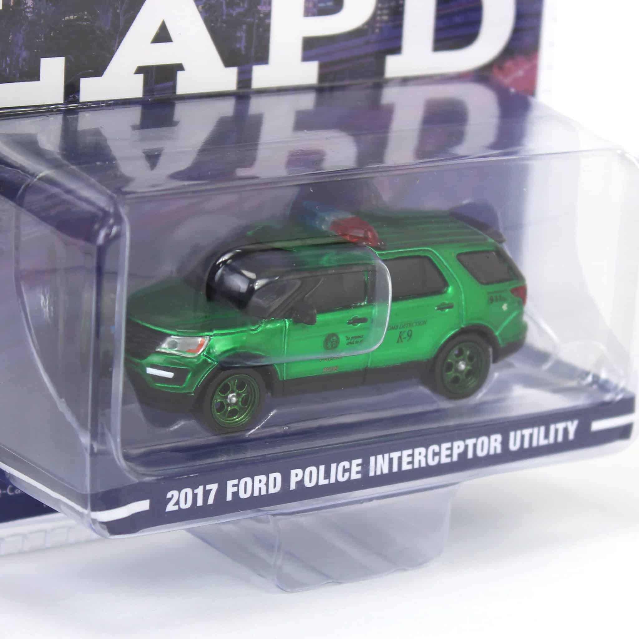 Green Machine Chase Unit ~ 1/64 2017 Ford Police Interceptor