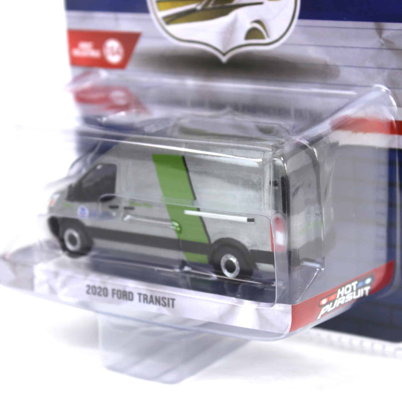 Raw Chase Unit ~ 1/64 2020 Ford Transit LWB High Roof, US Customs & Border Patrol, Hot Pursuit Special Edition