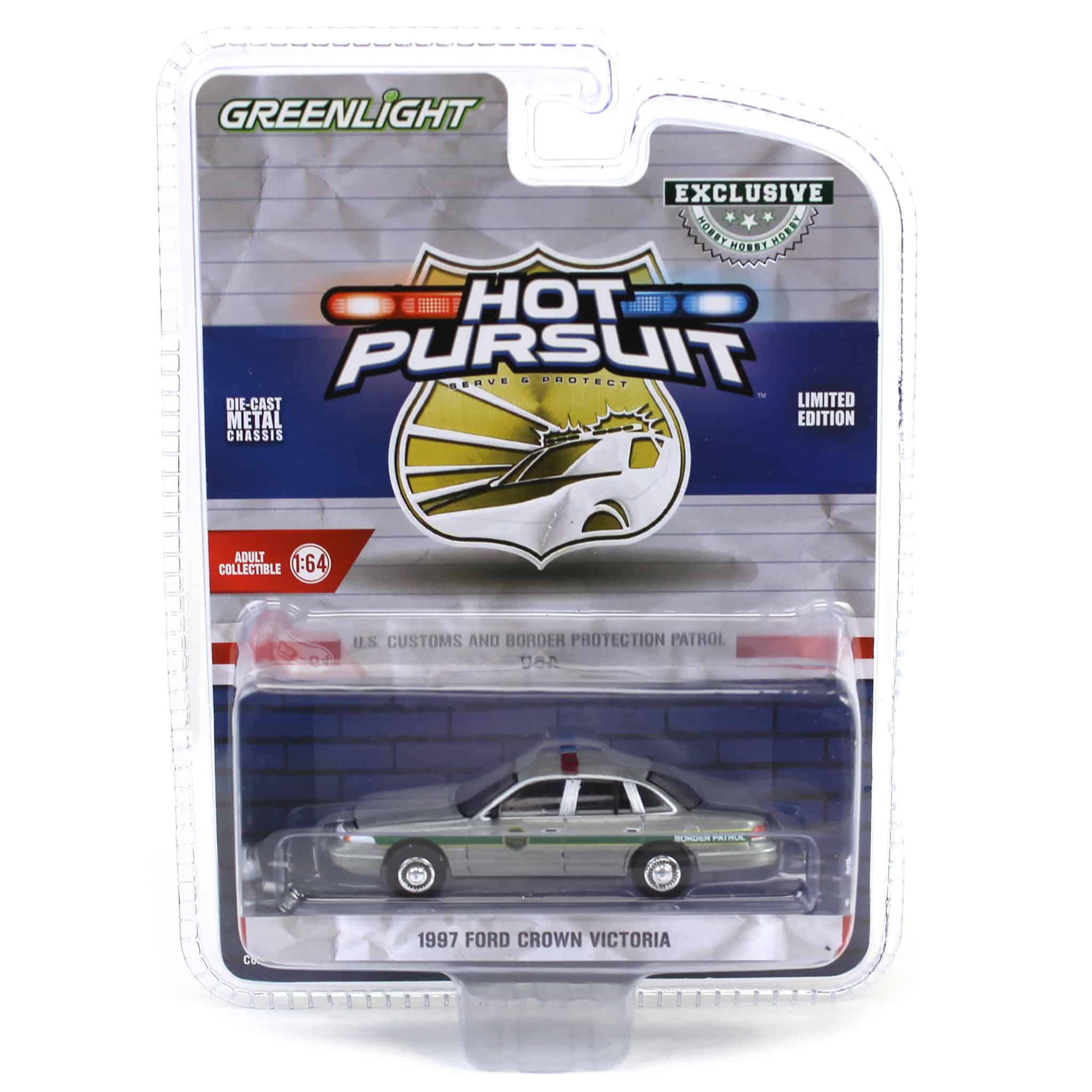 Raw Chase Unit ~ 1/64 1997 Ford Crown Victoria, US Customs