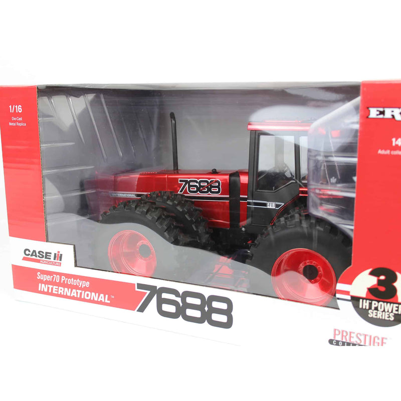 Red Chrome ~ 1/16 International Harvester 7688 Super 70 Series 2+2 Tractor, 3rd in Outback Toys Exclusive Power Series, ERTL Prestige