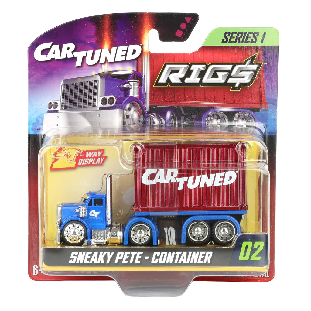 CARTUNED コンテナー・リグズ- スネーキー・ピート(ブルー) Blue Sneaky Pete with Red Stackable Container CarTuned RIGS Series