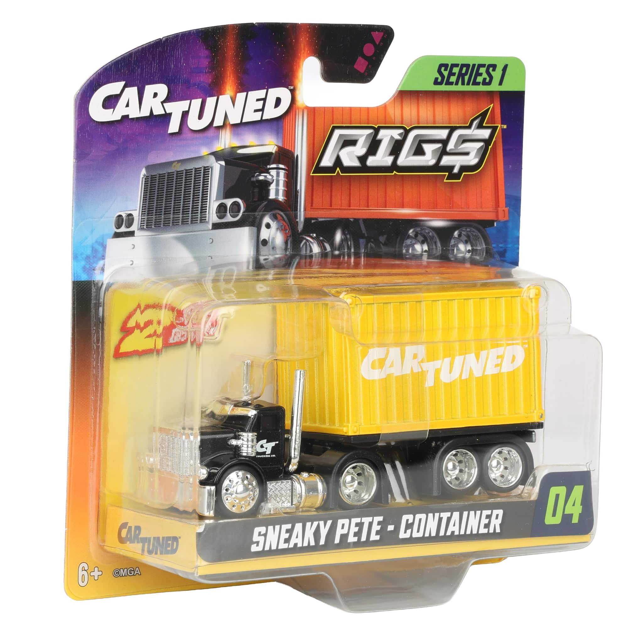 Black Sneaky Pete with Yellow Stackable Container CarTuned RIGS