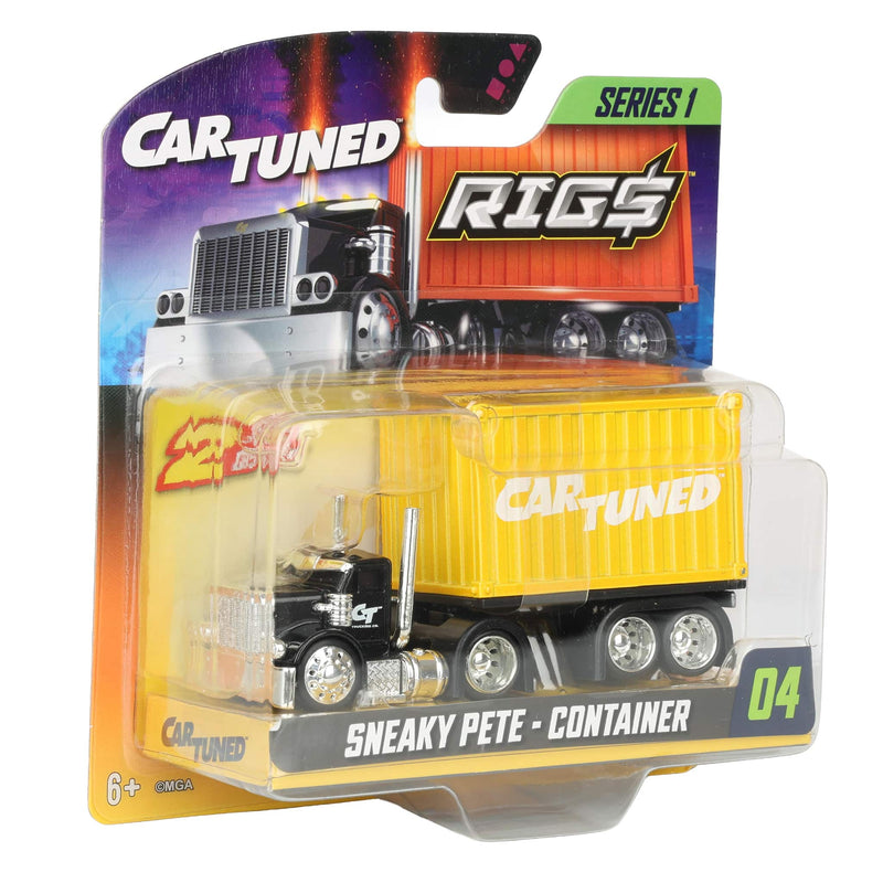 Black Sneaky Pete with Yellow Stackable Container CarTuned RIGS Series 1