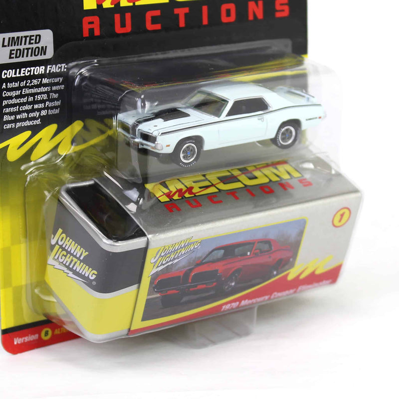 1/64 1970 Mercury Cougar Eliminator, Mecum Auctions, Johnny Lightning Collector Tin Series 15