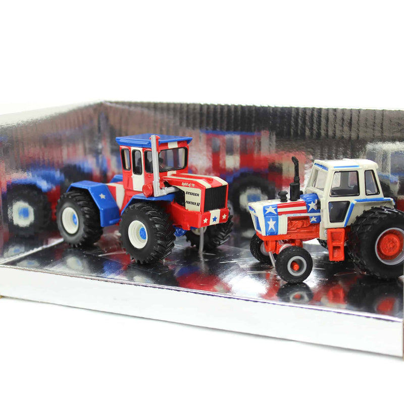 1/64 Spirit of '76 Set with Steiger Panther II & Case 1570 Tractors by ERTL, Toy Tractor Times