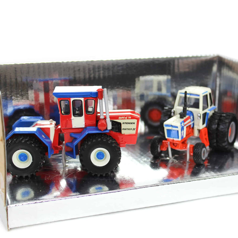 1/64 Spirit of '76 Set with Steiger Panther II & Case 1570 Tractors by ERTL, Toy Tractor Times