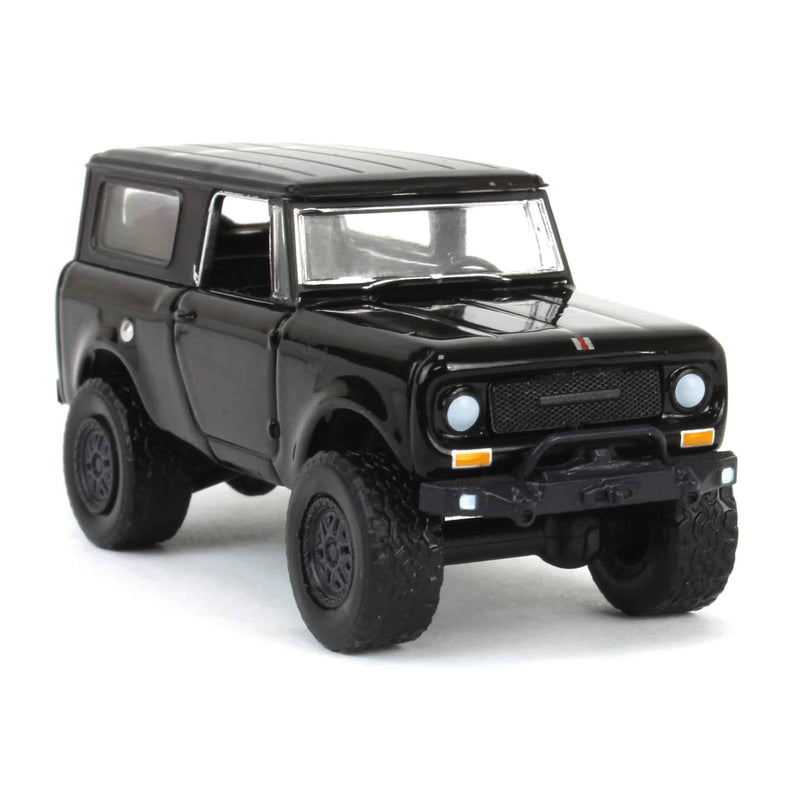 1/64 1969 Harvester Scout Lifted Truck, GreenLight Collectibles Black Bandit Series 29