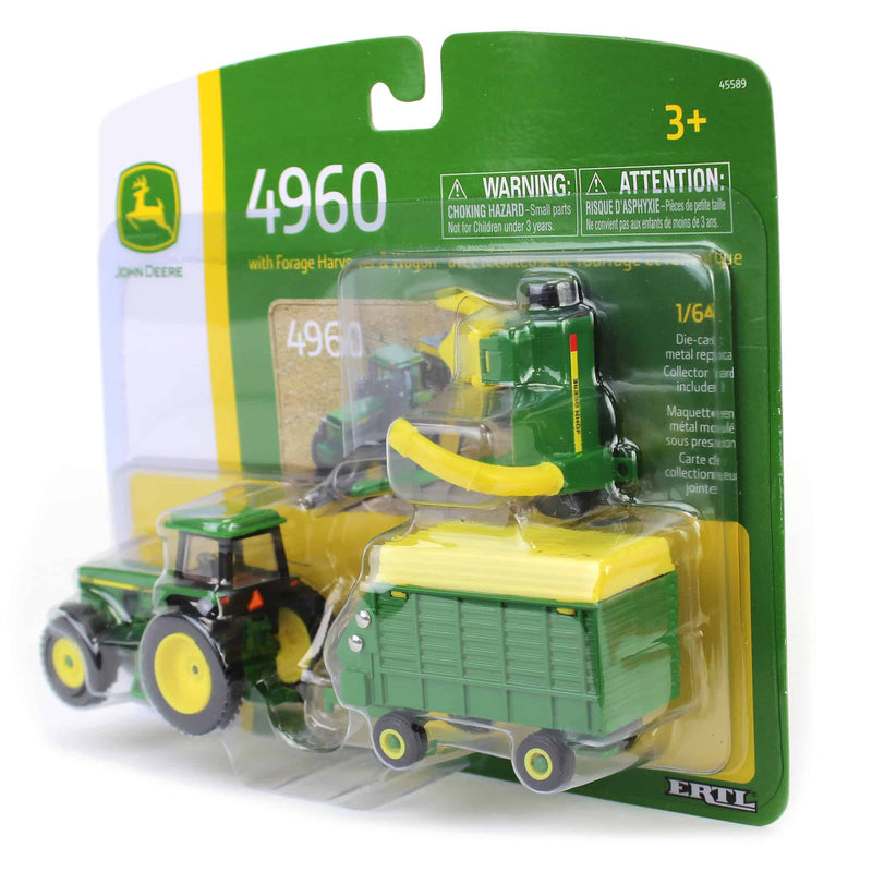 1/64 John Deere 4960 with Pull-Type Forage Harvester and Wagon