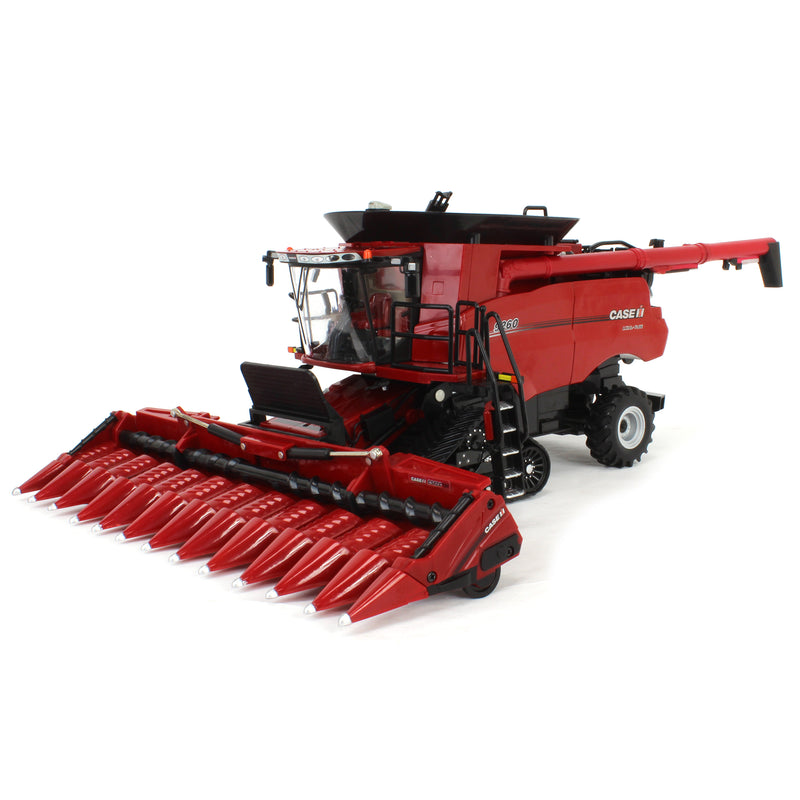 1/32 Case IH Axial-Flow 9260 Tracked Combine with Corn & Grain Heads, ERTL Prestige Collection