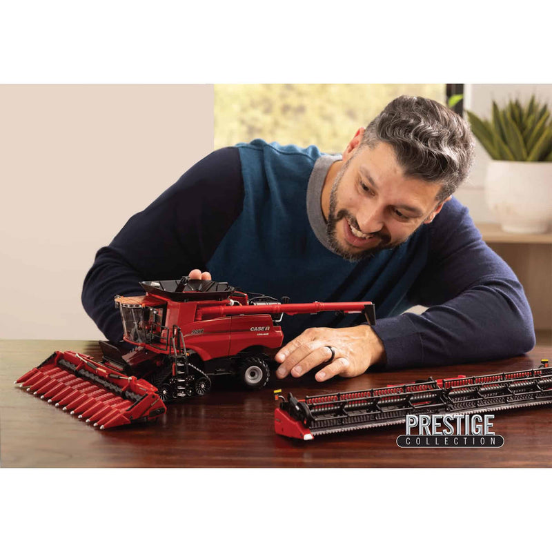 1/32 Case IH Axial-Flow 9260 Tracked Combine with Corn & Grain Heads, ERTL Prestige Collection
