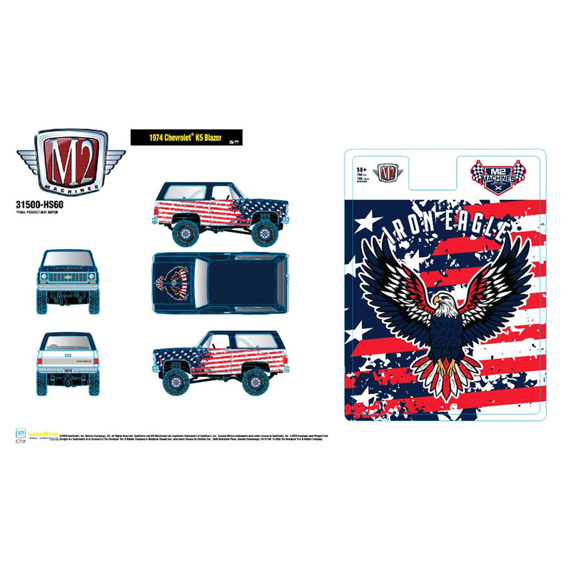 1/64 M2 Machines 1974 Chevrolet K5 Blazer "Iron Eagle", Hobby Exclusive Release