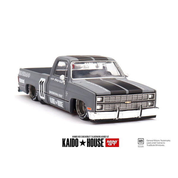 SEALED 1/64 Chevrolet Silverado Kaido V2, Grey, Kaido House x Mini