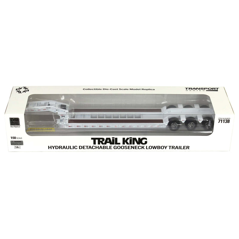 1/50 Trail King TK120 HDG Lowboy Trailer (White Regular Version)