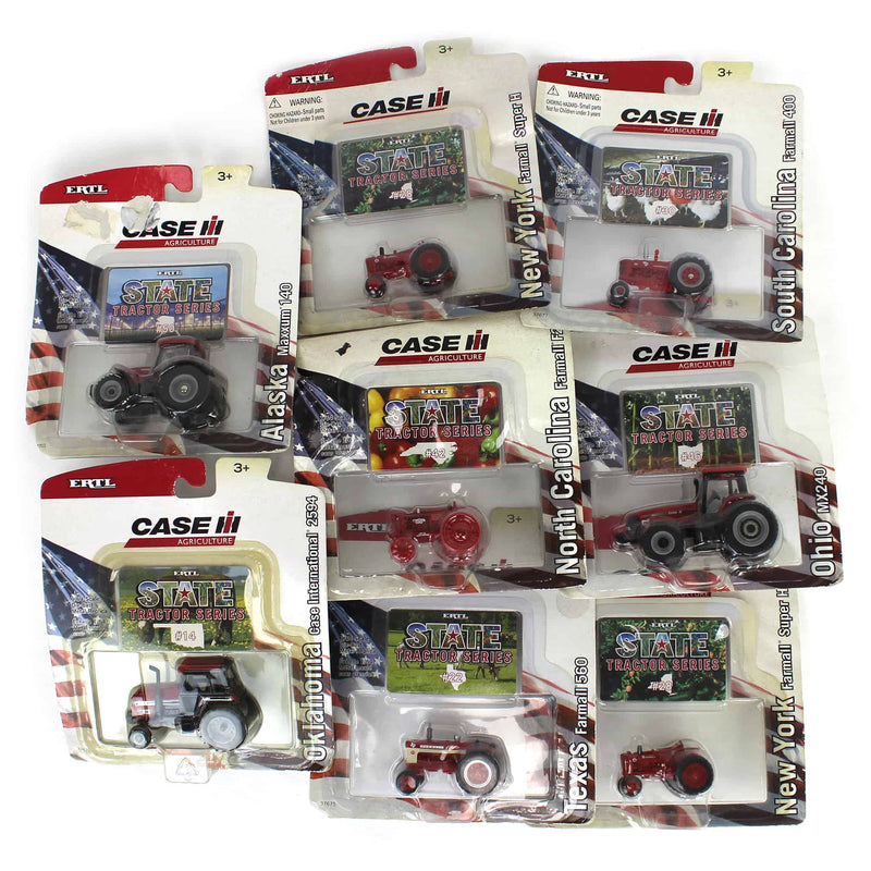 Lot of (8) 1/64 Case State Tractors