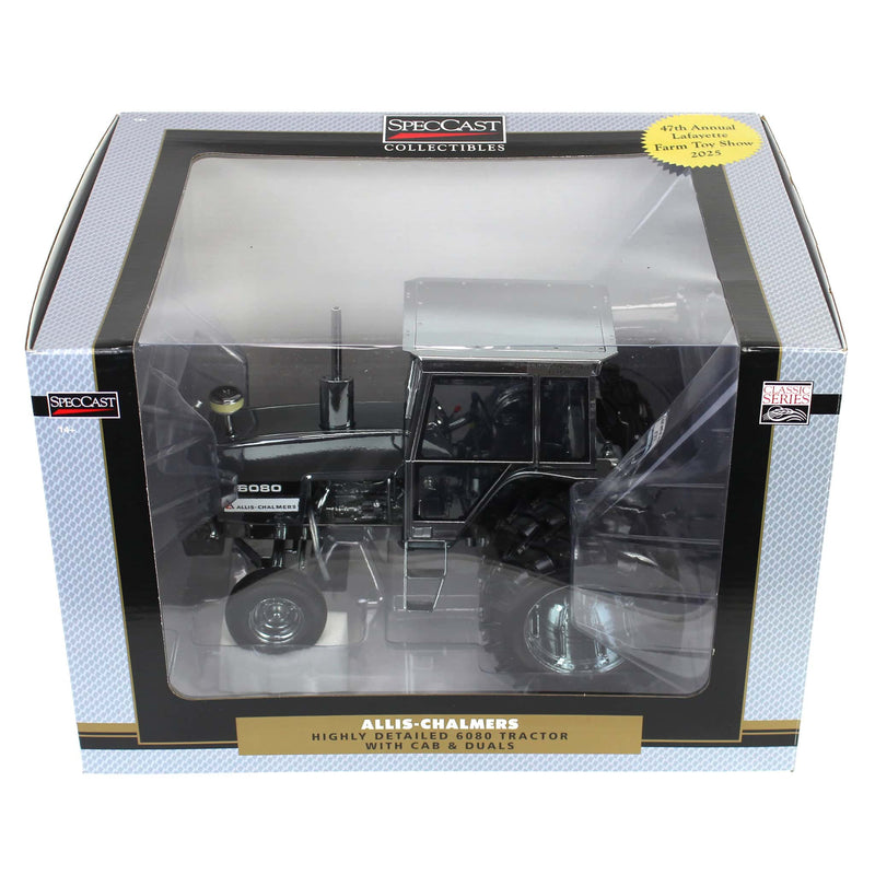 Chrome Set of 2 ~ 1/16 Allis Chalmers 6080 Tractor, 2025 Lafayette Farm Toy Show