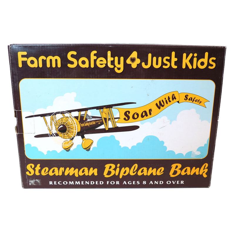 Stearman Biplane Airplane Bank, Farm Safety, 2nd in Series
