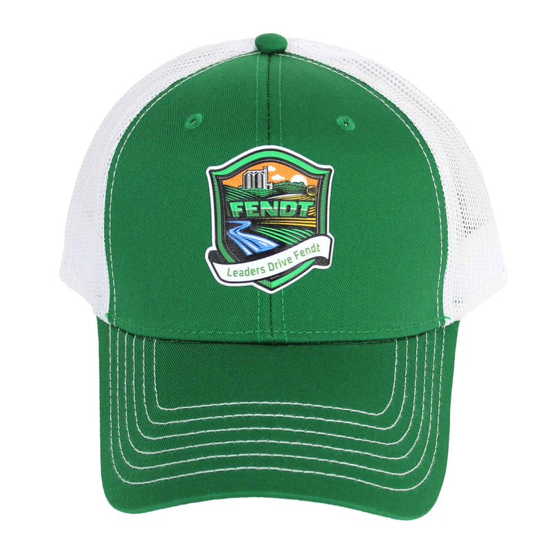 Leaders Drive Fendt Green & White Mesh Back Hat