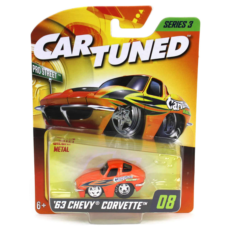 CarTuned 1963 Chevy Corvette, Orange, Mainline Series 3